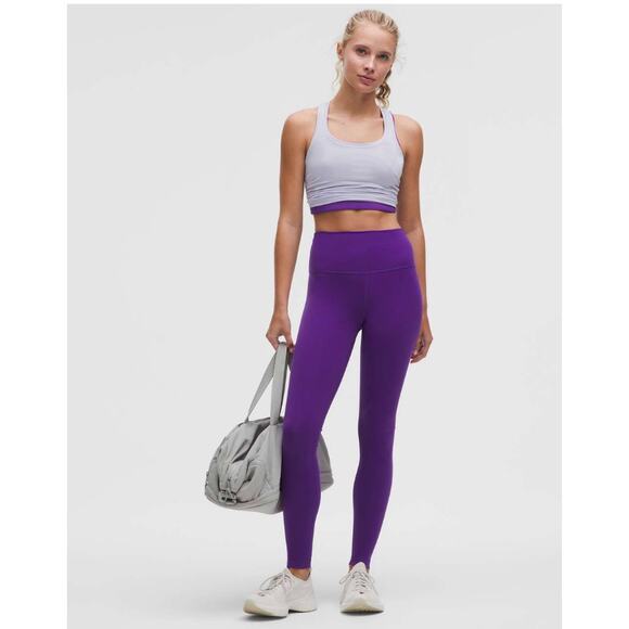 (14) NWT Lululemon Wunder Train High Rise 28'' College Purple - Picture 4 of 9
